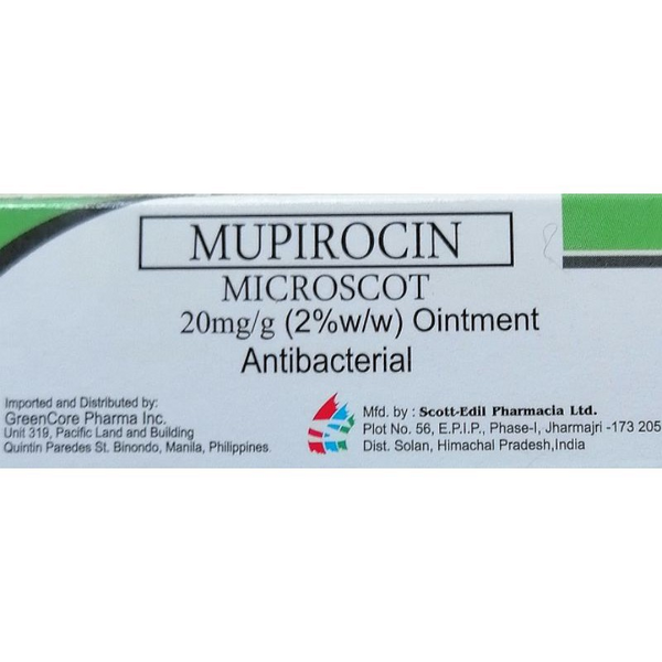 MICROSCOT Mupirocin 20mg / mL (2.0%) Ointment 15g price in the ...